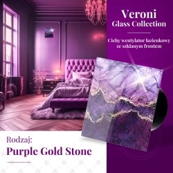 Veroni Glass buitinis ventiliatorius S d100 Balance Gold