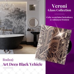 Veroni Glass buitinis ventiliatorius S d100 purple Gold stoune