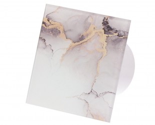 Veroni Glass 120 WCH (buitinis ventiliatorius) White Grey Gold Stone