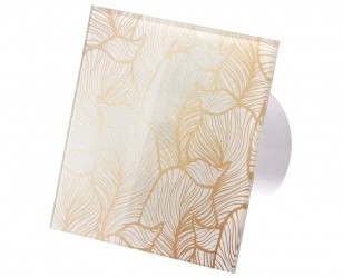 „Veroni Glass 120 S“ (buitinis ventiliatorius) White Gold Leafs